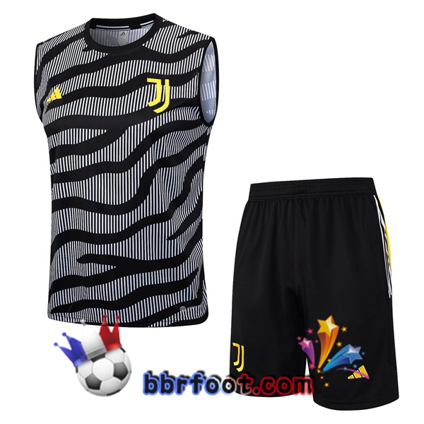 Gilet Foot Juventus + Shorts Gris 2023/2024