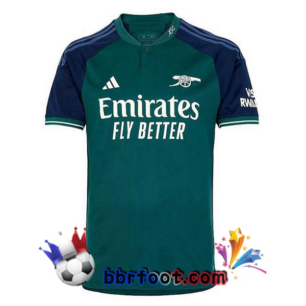 Maillot Foot Arsenal Third Vert 2023/2024