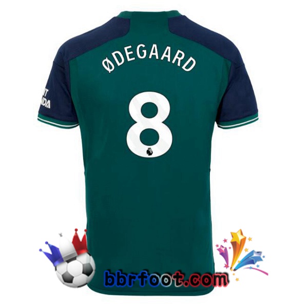 Maillot Foot Arsenal (ØDEGAARD 8) Third Vert 2023/2024