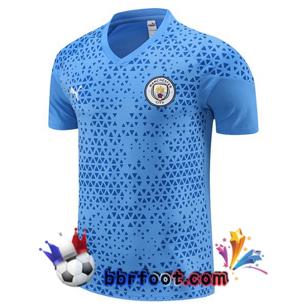 Training T-Shirts Manchester City Bleu 2023/2024