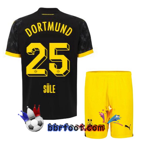 Maillot Foot Dortmund BVB (Süle 25) Enfant Exterieur Noir 2023/2024