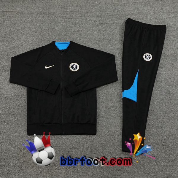 Veste Survetement Foot FC Chelsea Noir 2023/2024