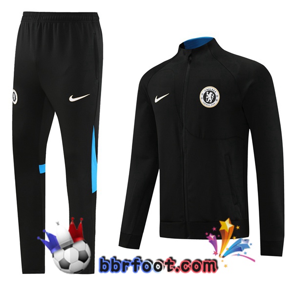 Veste Survetement Foot FC Chelsea Noir 2023/2024