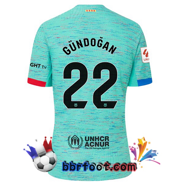 Maillot Foot FC Barcelone (GÜNDOĞAN 22) Third Vert 2023/2024