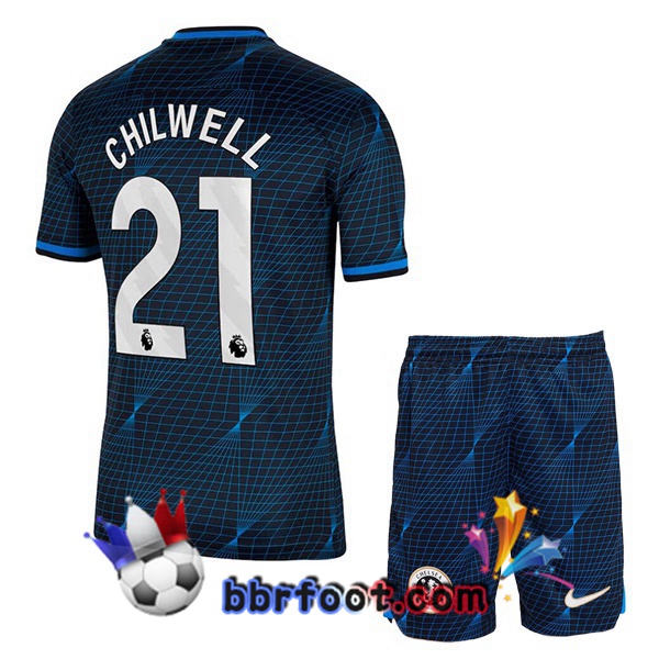 Maillot Foot FC Chelsea (Chilwell 21) Enfant Exterieur Bleu 2023/2024
