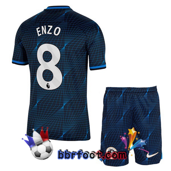 Maillot Foot FC Chelsea (Enzo 8) Enfant Exterieur Bleu 2023/2024