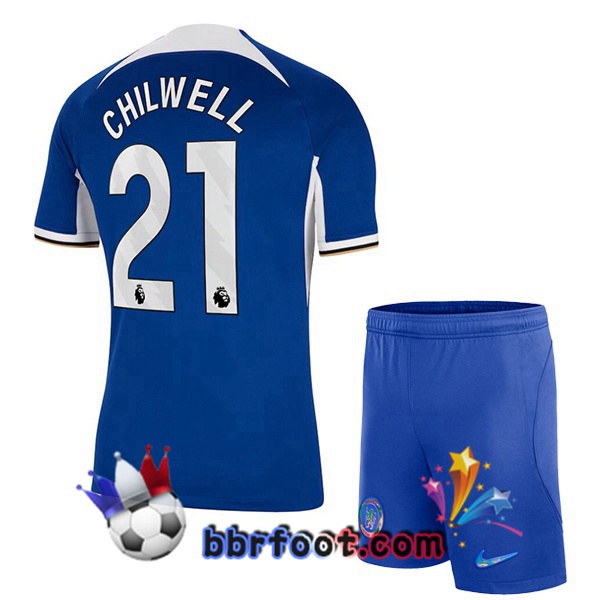 Maillot Foot FC Chelsea (Chilwell 21) Enfant Domicile Bleu 2023/2024