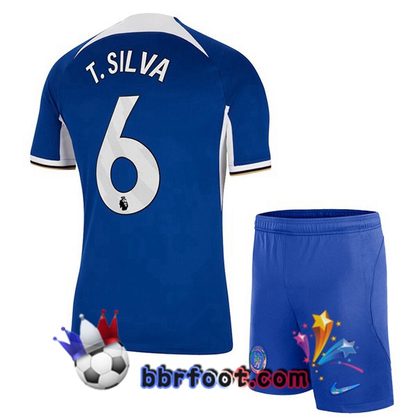 Maillot Foot FC Chelsea (T. Silva 6) Enfant Domicile Bleu 2023/2024