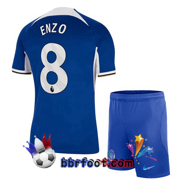 Maillot Foot FC Chelsea (Enzo 8) Enfant Domicile Bleu 2023/2024