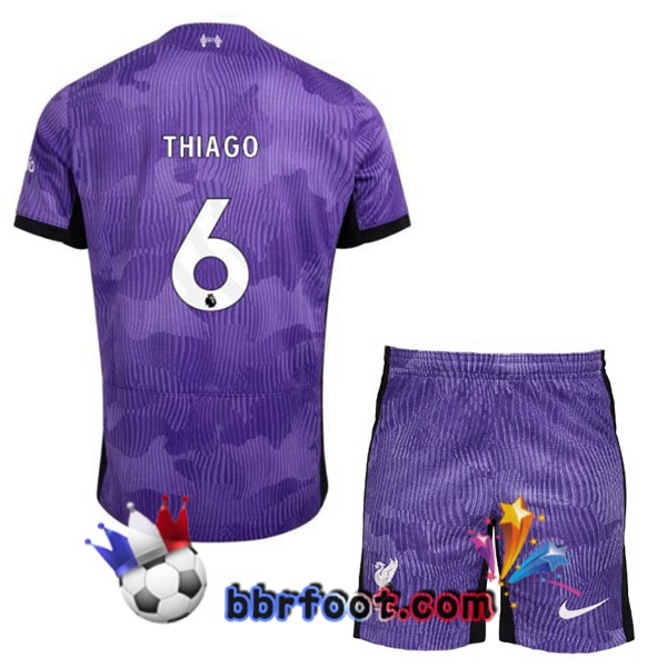 Maillot Foot FC Liverpool (THIAGO 6) Enfant Third Pourpre 2023/2024