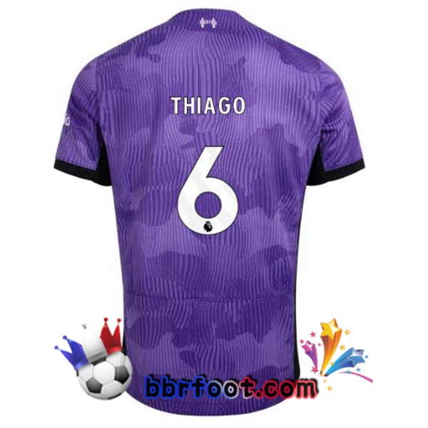 Maillot Foot FC Liverpool (THIAGO 6) Third Pourpre 2023/2024