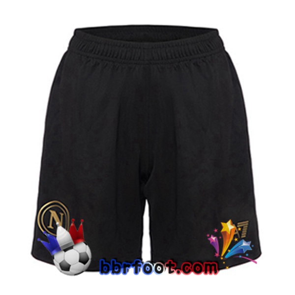 Short Foot SSC Naples Third Noir 2023/2024