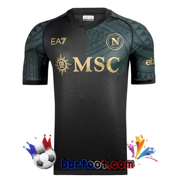 Maillot Foot SSC Naples Third Noir 2023/2024