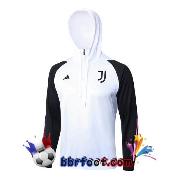 Sweat A Capuche Juventus Blanc 2024/2025