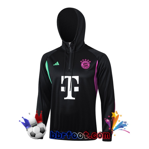 Sweat A Capuche Bayern Munich Noir 2024/2025