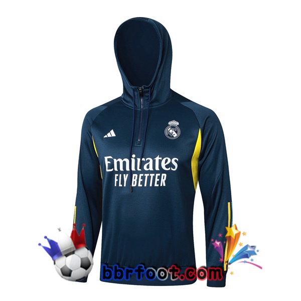Sweat A Capuche Real Madrid Bleu Royal 2024/2025