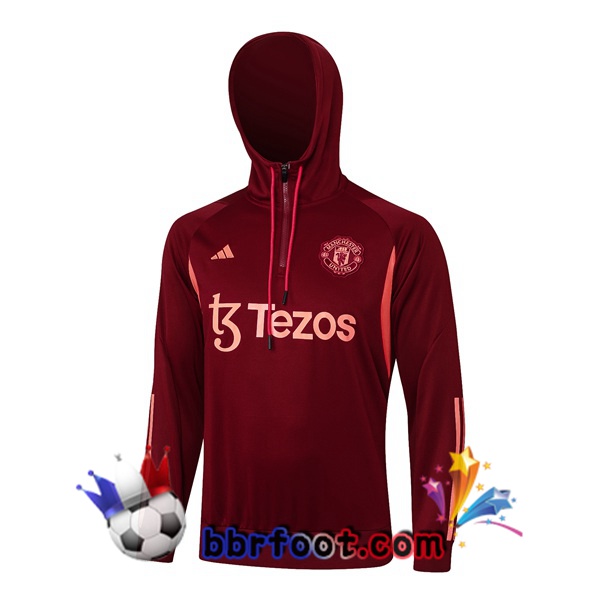 Sweat A Capuche Manchester United Rouge 2024/2025