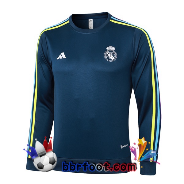 Sweatshirts Homme Real Madrid Bleu Royal 2024/2025 Sweatshirts Homme Real Madrid Bleu Royal 2024/2025