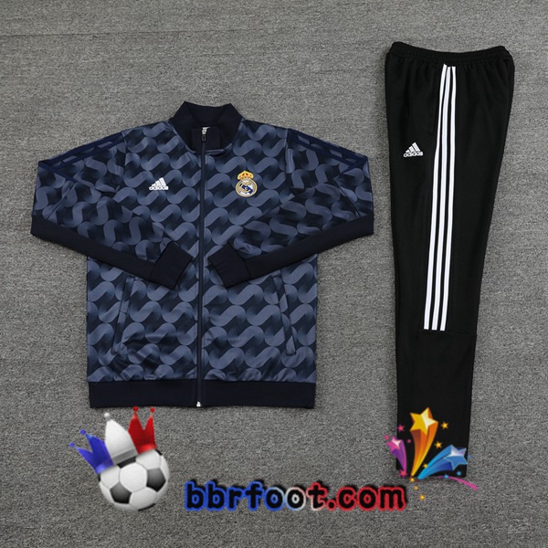 Survetement Foot - Veste Real Madrid Bleu Royal 2024/2025