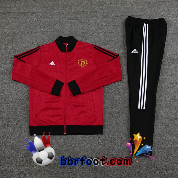 Survetement Foot - Veste Manchester United Rouge 2024/2025