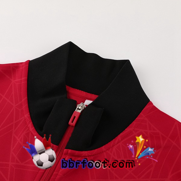 Survetement Foot - Veste Manchester United Rouge 2024/2025