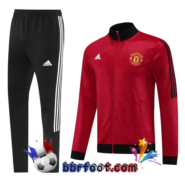 Survetement Foot - Veste Manchester United Rouge 2024/2025