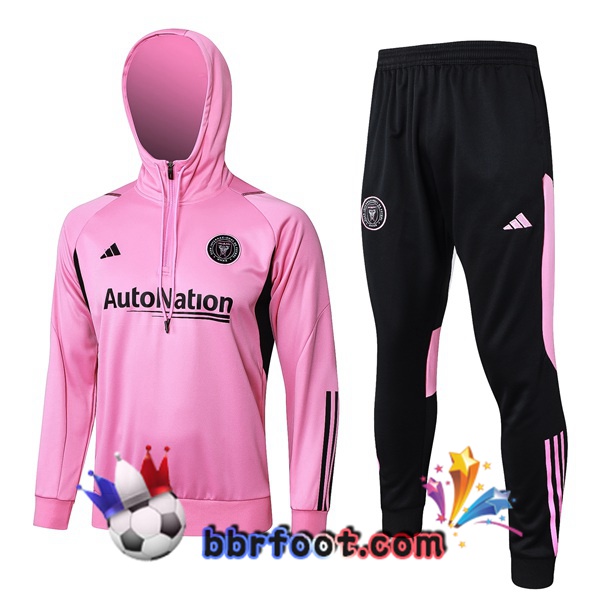 Survetement de Foot - Sweat A Capuche Inter Miami CF Rose 2024/2025