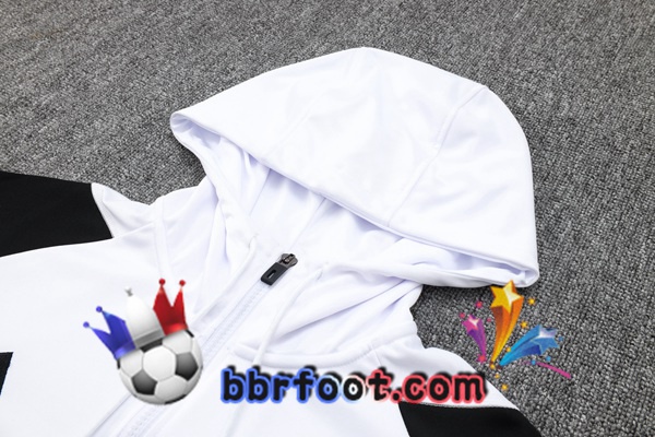Survetement de Foot - Sweat A Capuche Juventus Blanc 2024/2025