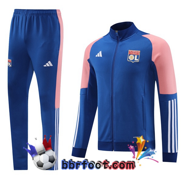 Survetement Foot - Veste Lyon OL Bleu 2024/2025 Survetement Foot - Veste Lyon OL Bleu 2024/2025