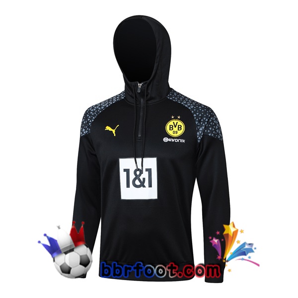 Sweat A Capuche Dortmund BVB Noir 2024/2025