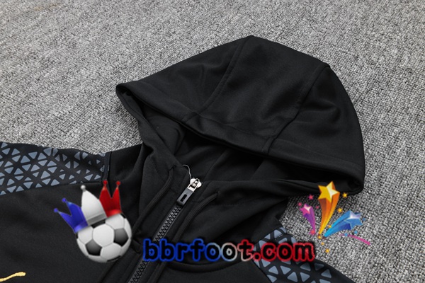 Survetement de Foot - Sweat A Capuche Marseille OM Noir 2024/2025
