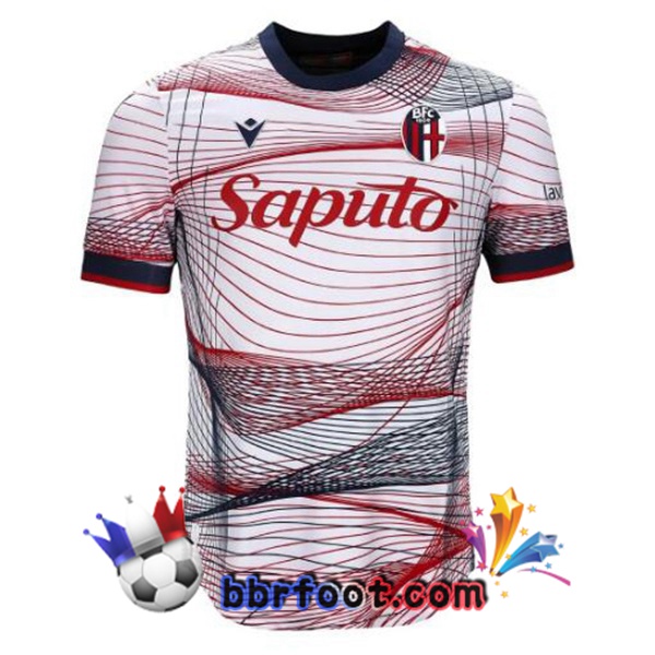 Maillot Foot Bologne Third Blanc Rouge 2023/2024