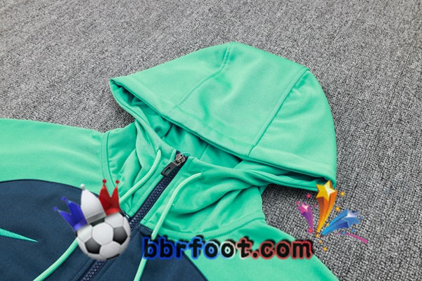Survetement de Foot - Sweat A Capuche FC Barcelone Vert Bleu 2024/2025