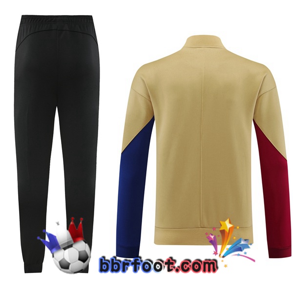 Survetement Foot - Veste FC Barcelone Jaune 2024/2025