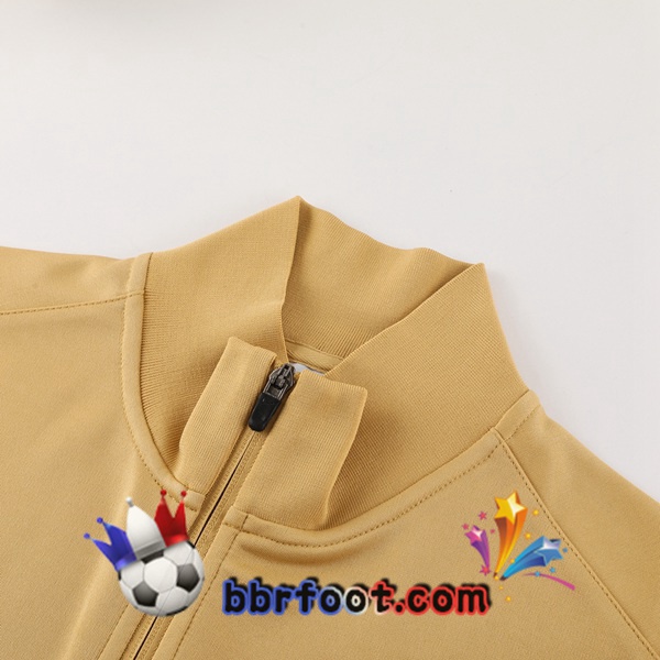 Survetement Foot - Veste FC Barcelone Jaune 2024/2025