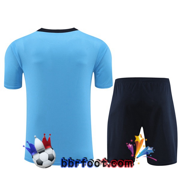 Ensemble Training T-Shirts FC Chelsea + Shorts Bleu 2024/2025