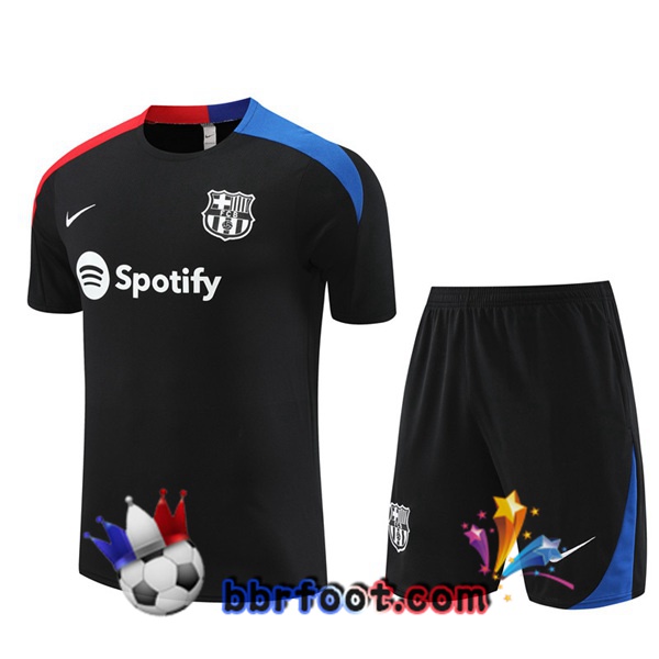 Ensemble Training T-Shirts FC Barcelone + Shorts Noir 2024/2025