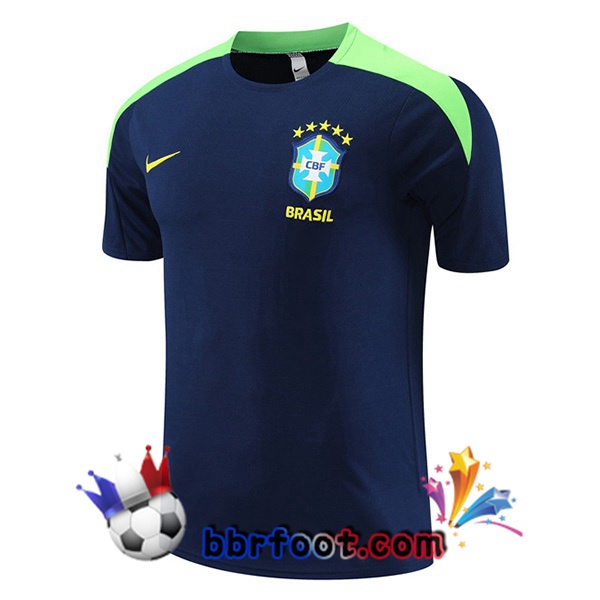 Training T-Shirts Bresil Bleu Royal 2024/2025