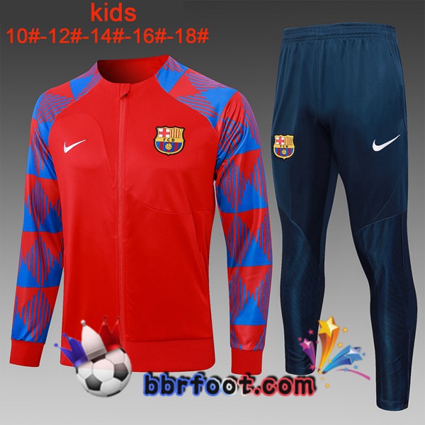 Survetement Foot - Veste FC Barcelone Enfant Rouge 2024/2025