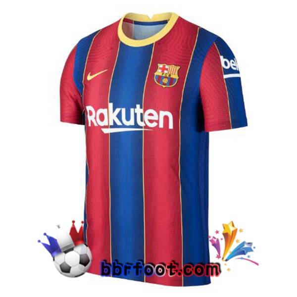 Maillot Foot FC Barcelone Retro Domicile Bleu Rouge 2020-2021