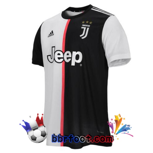 Maillot Foot Juventus Retro Domicile Blanc Noir 2019-2020
