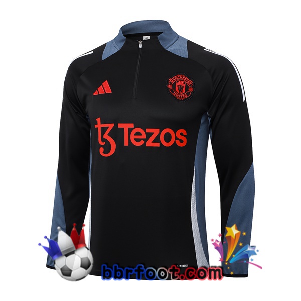 Sweatshirts Homme Manchester United Noir 2024/2025