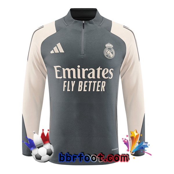 Sweatshirts Homme Real Madrid Gris 2024/2025