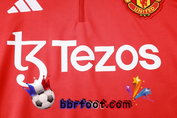 Survetement Foot Manchester United Rouge 2024/2025