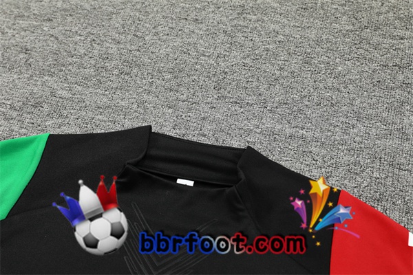 Survetement Foot Arsenal Noir Vert Rouge 2024/2025