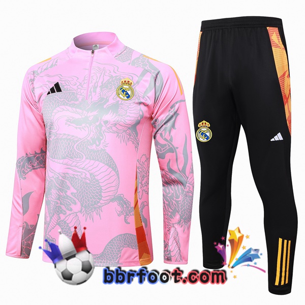 Survetement Foot Real Madrid Rose 2024/2025
