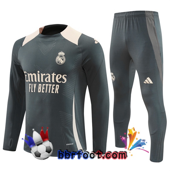 Survetement Foot Real Madrid Gris 2024/2025