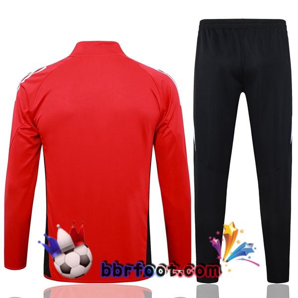 Survetement Foot - Veste Manchester United Rouge 2024/2025