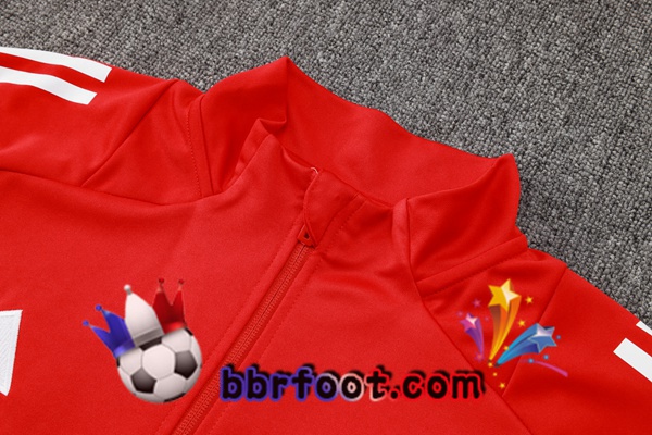 Survetement Foot - Veste Manchester United Rouge 2024/2025