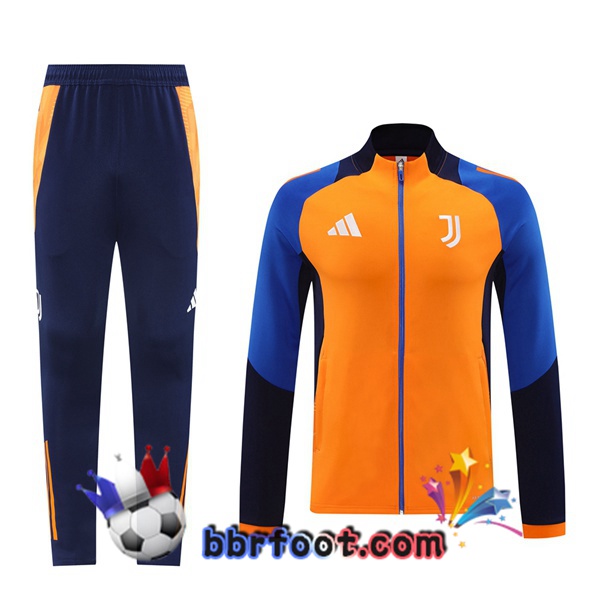 Survetement Foot - Veste Juventus Orange 2024/2025